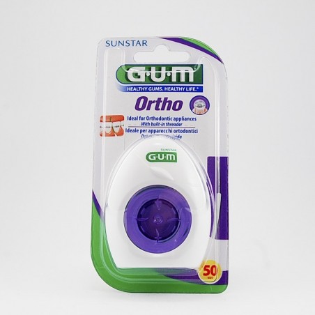 Sunstar GUM orthofloss nić dentystyczna 50 odcinków Apteka Moderna