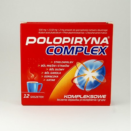 Polopiryna Complex 500 Mg 15 58 Mg 2 Mg 12 Saszetek Apteka Moderna