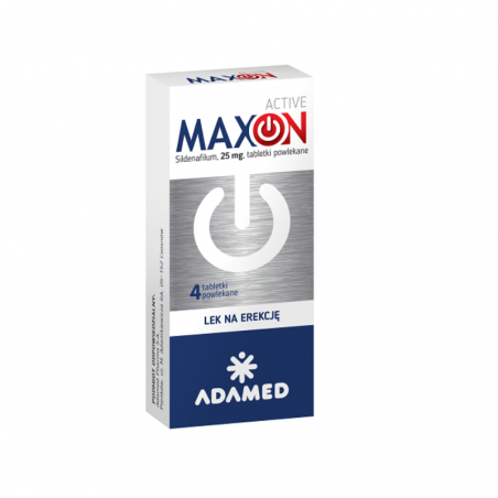 Maxon Active 25 mg 4 tabletki na Erekcję dla Mężczyzn Apteka Moderna