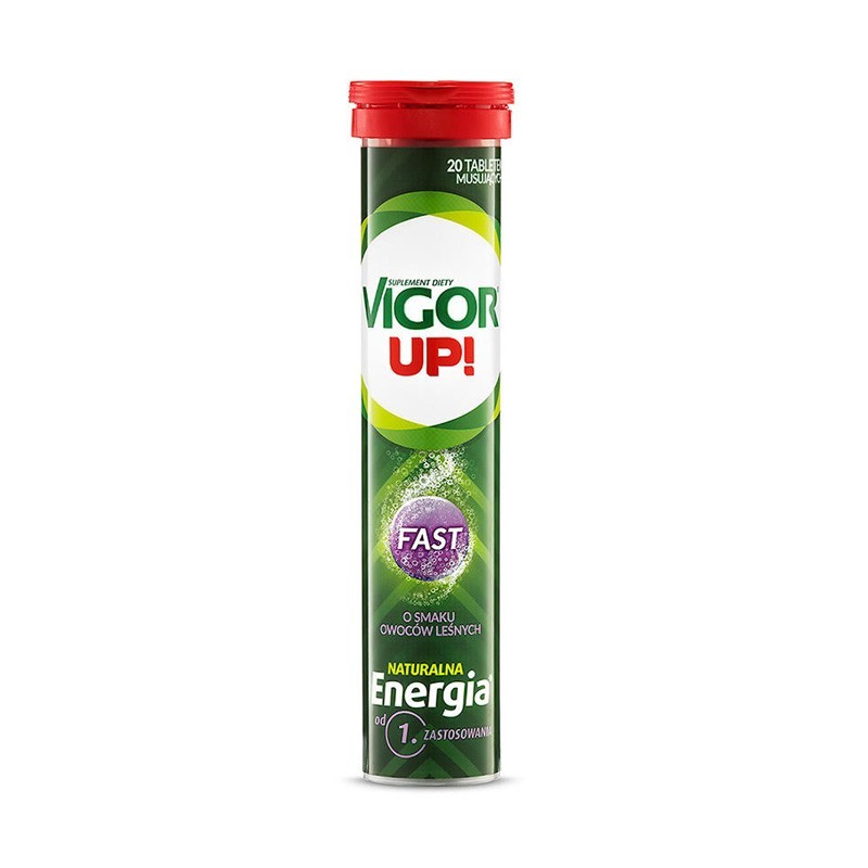 Vigor Up! Fast o smaku owoców leśnych, 20 tabletek musujących 