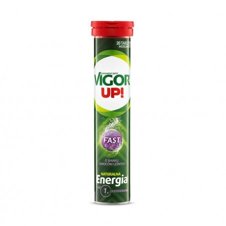 Vigor Up! Fast o smaku owoców leśnych, 20 tabletek musujących