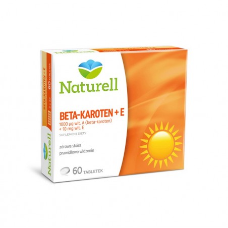 Naturell Beta karoten + E, 60 tabletek