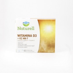 Naturell Witamina D3 + K2 MK-7, 60 tabletek do ssania