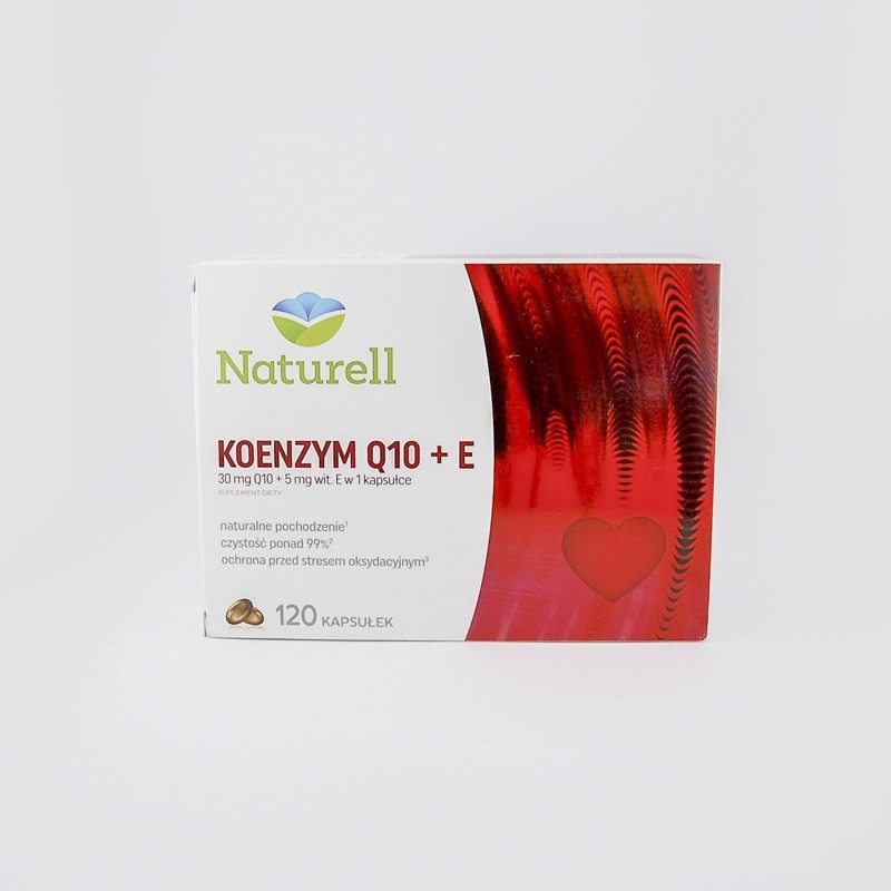 Naturell Koenzym Q-10 + E 30 mg, 120 kapsułek 