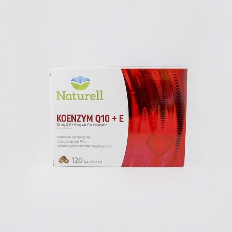Naturell Koenzym Q-10 + E 30 mg, 120 kapsułek