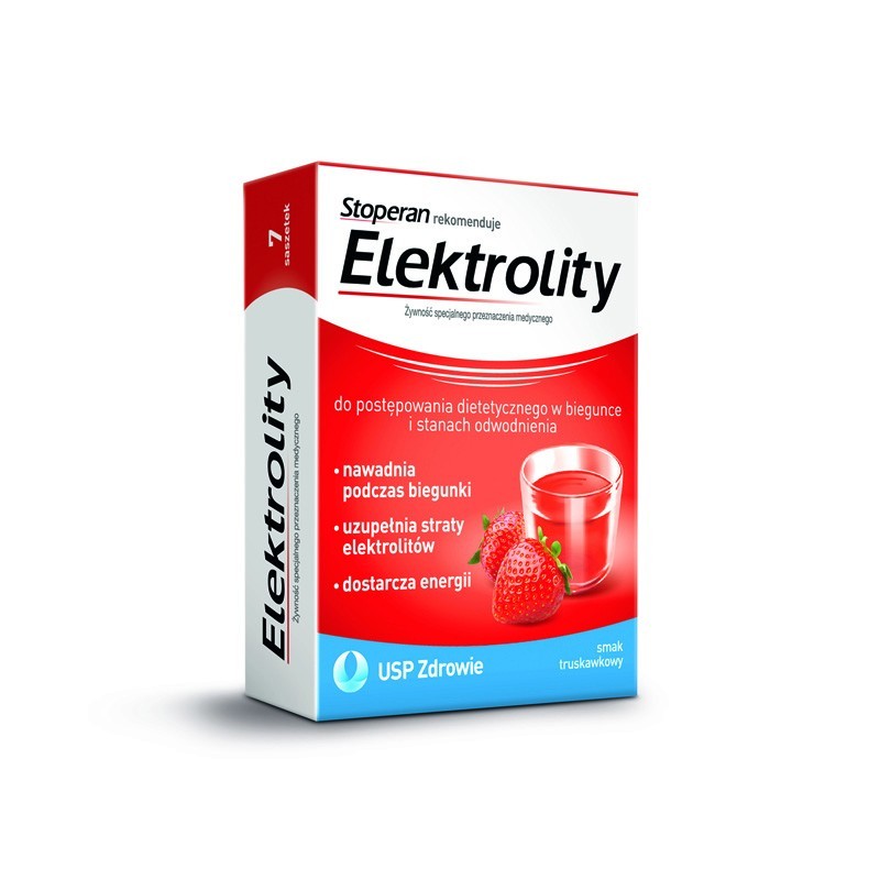 Elektrolity smak truskawkowy 7 saszetek 