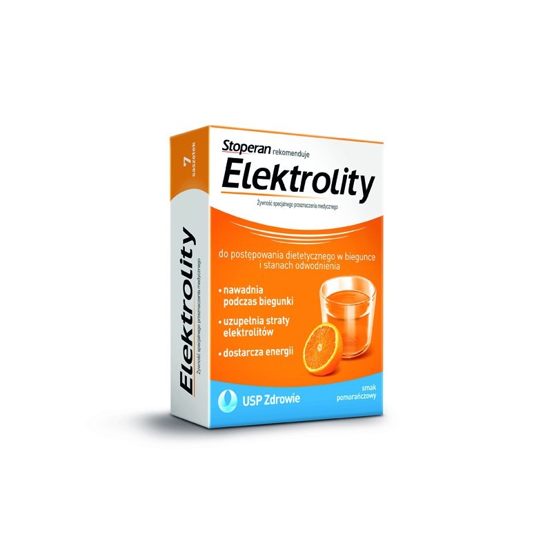 Elektrolity smak pomarańczowy 7 saszetek 