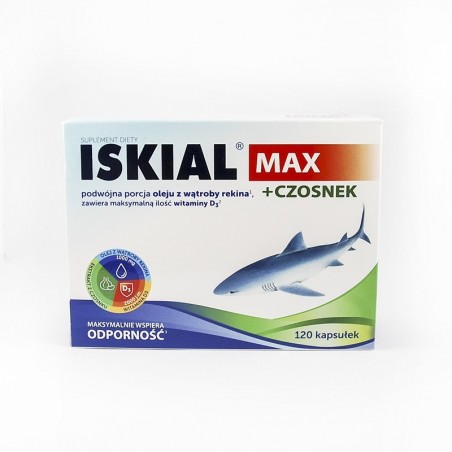 Iskial Max + Czosnek, 120 kapsułek