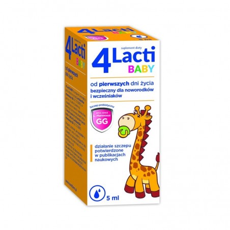 4 Lacti Baby krople 5 ml