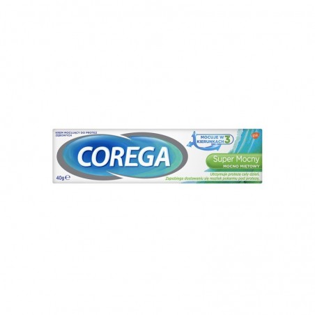  Corega Super Mocny mocno miętowy klej do protez 40 g 