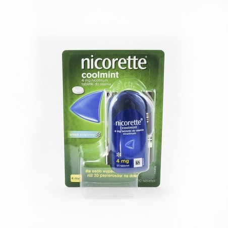 Nicorette Coolmint 4 mg, 20 tabletek do ssania