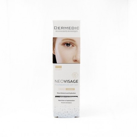  Dermedic Neovisage pielęgnujący fluid – krem nawilżający SPF 50+ IVORY 