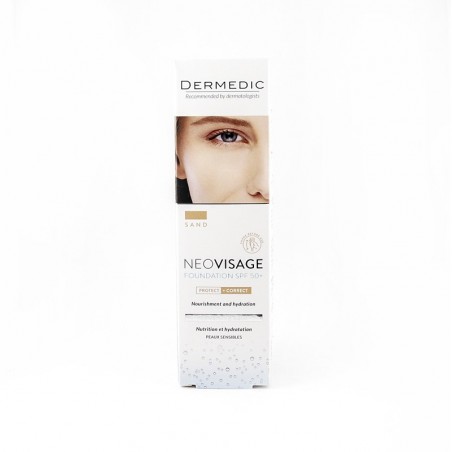  Dermedic Neovisage pielęgnujący fluid – krem nawilżający SPF 50+ SAND 