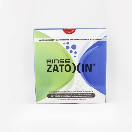  Zatoxin Rinse zestaw do płukania nosa i zatok, 12 saszetek + irygator 