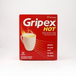 Gripex Hot 650 mg + 50 mg + 10 mg, 12 saszetek