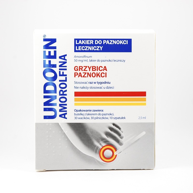 Undofen Amorolfina lakier do paznokcji 50 mg/ml, 2,5 ml 
