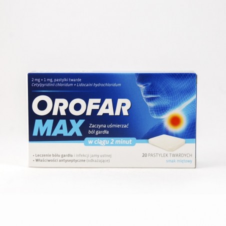  Orofar Max 2 mg + 1 mg, 20 pastylek 