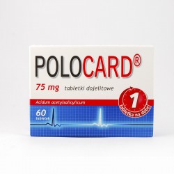 Polocard 75 mg, 60 tabletek dojelitowych