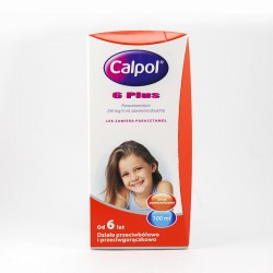 Calpol 6 zawiesina dla dzieci powyżej 6 lat 250 mg/5 ml, 100 ml