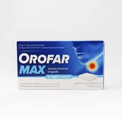 Orofar Max 2 mg + 1 mg, 30 pastylek