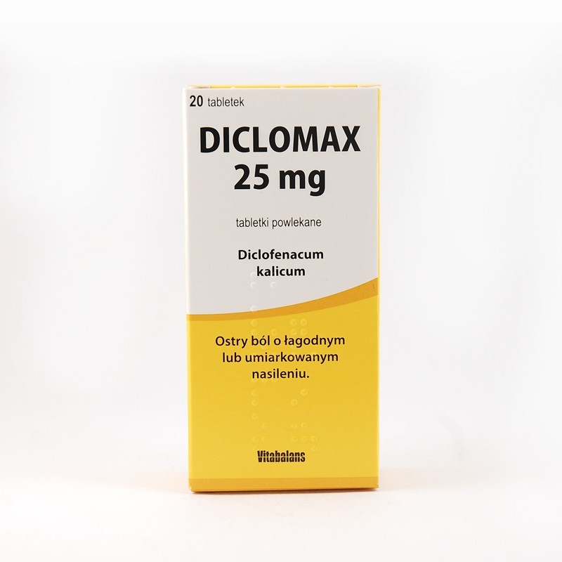 Diclomax 25 mg, 20 tabletek 