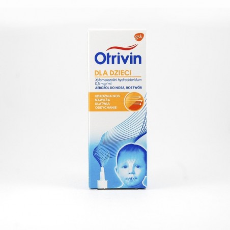 Otrivin dla dzieci aerozol do nosa 0,5 mg/ml, 10 ml