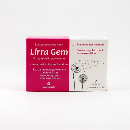 Lirra Gem 5 mg, 7 tabletek