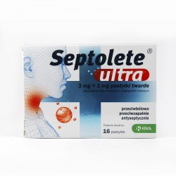 Septolete Ultra 3 mg + 1 mg, 16 pastylek