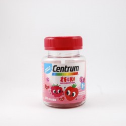 Centrum żelki o smaku truskawka-malina 30 sztuk