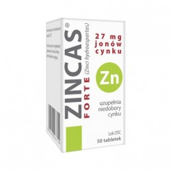Zincas forte 26 mg Zn2+, 50 tabletek