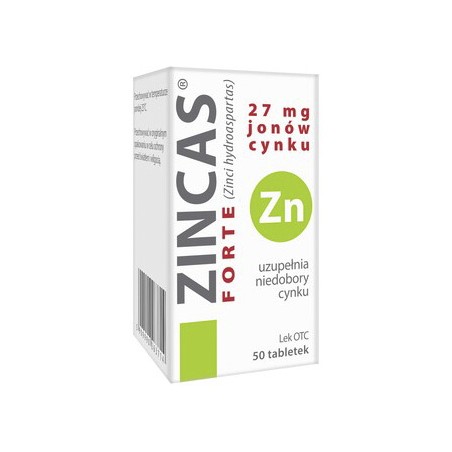  Zincas forte 26 mg Zn2+, 50 tabletek 