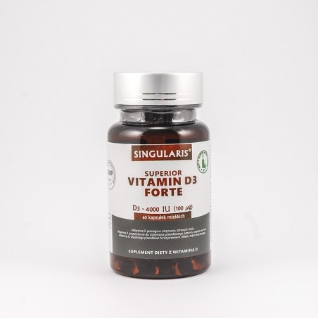  Vitamina D3 forte 4000 IU, 60 kapsułek 