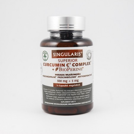 Singularis Curcumin C3 compex + bioperine 70 kapsułek
