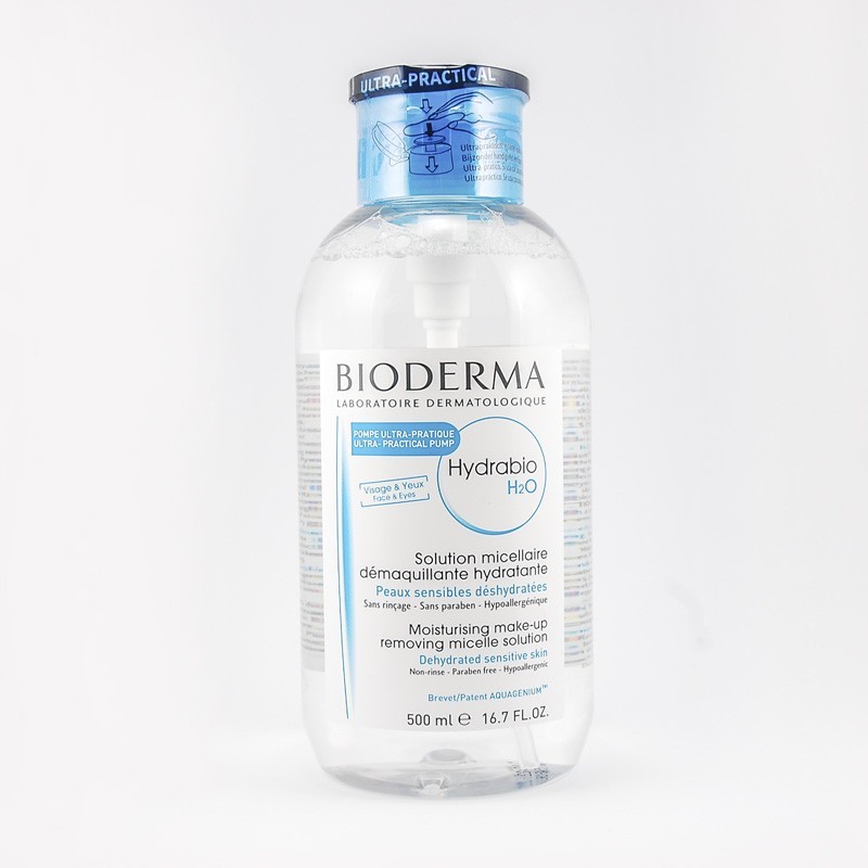 Bioderma Hydrabio H20 płyn micelarny 500 ml z dozownikiem 