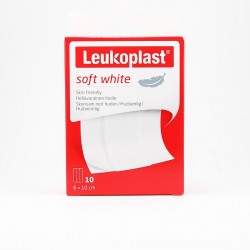 Leukoplast Soft, plastry, 6 x 10 cm, 10 sztuk