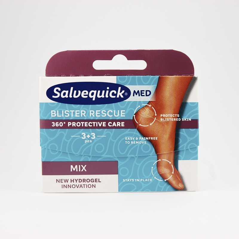 Salvequick Blister Rescue plastry na odciski 