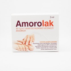Amorolak leczniczy lakier do paznokci 0,05 g/ml, 3 ml