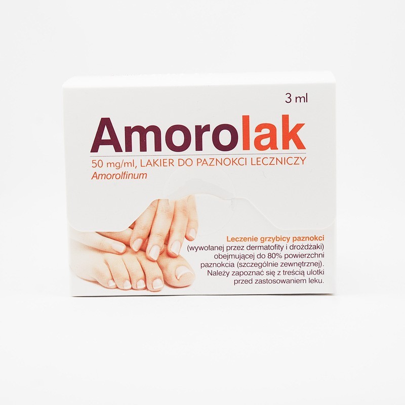 Amorolak leczniczy lakier do paznokci 0,05 g/ml, 3 ml 