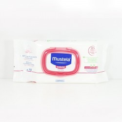 Mustela łagodzące chusteczki oczyszczające 70 sztuk