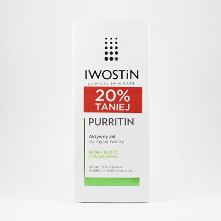  Iwostin Purritin aktywny żel do mycia twarzy 150 ml 