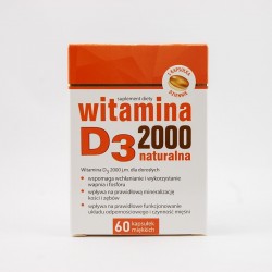 Witamina D3 2000 j.m. Hasco 60 kapsułek
