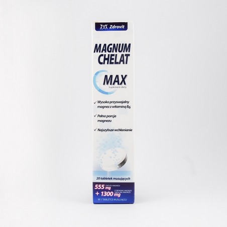 Zdrovit Magnum chelat max 20 tabletek musujących