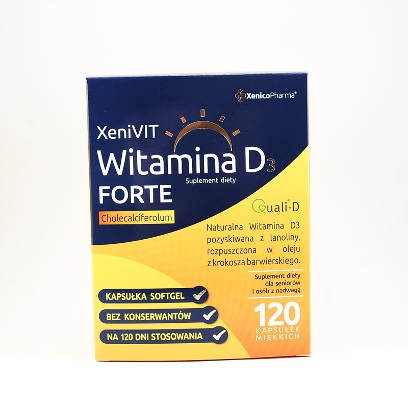 XeniVit witamina D3 4000j.m. 120 kapsułek 