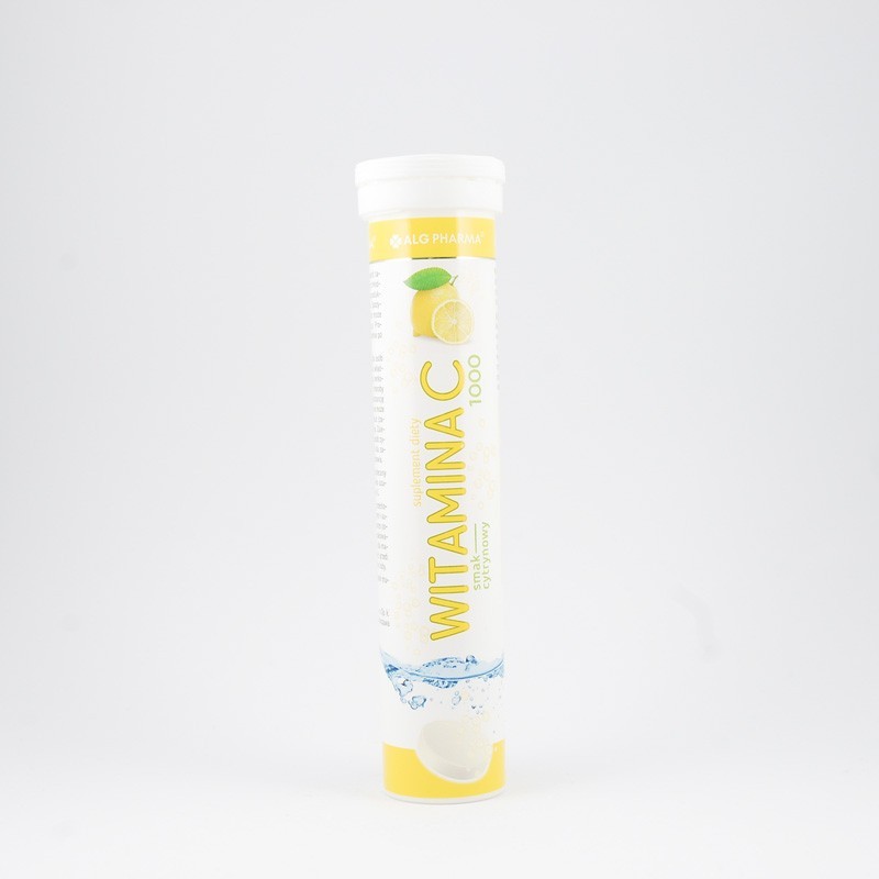 Witamina C 1000 o smaku cytrynowym 20 tabletek musujących 