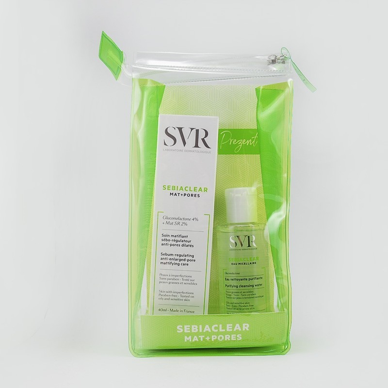 SVR Sebiaclear zestaw krem matujący 40 ml + woda micelarna 75 ml 