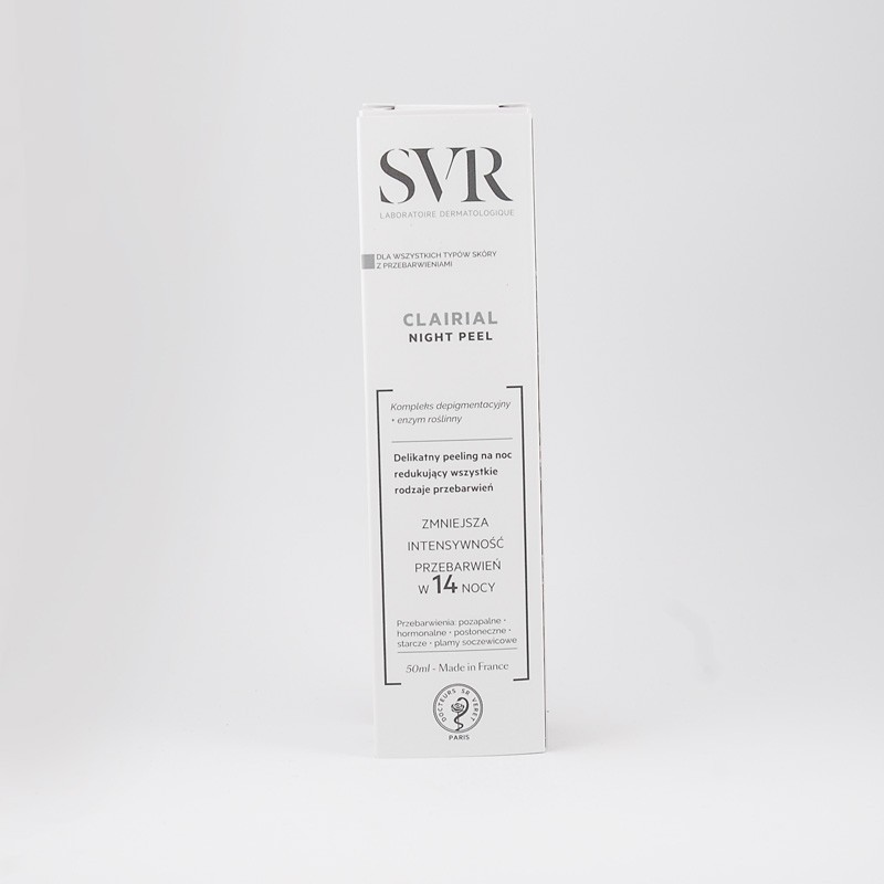 SVR Clairial night peel peelinf na noc redukujący widoczne plamy 50 ml 