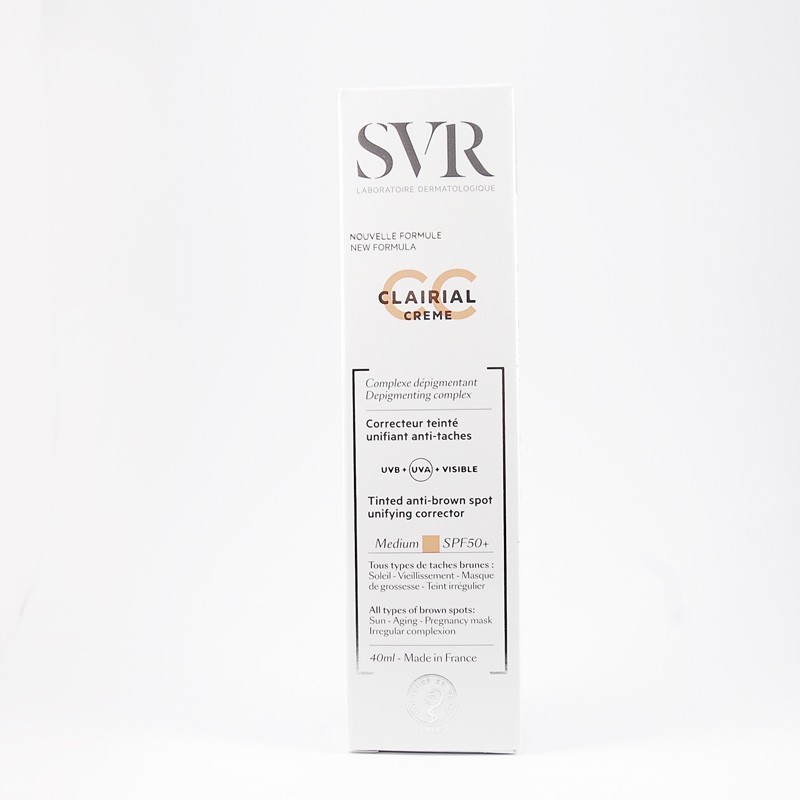 SVR Clairial CC SPF 50+ medium krem CC na przebarwienia 40 ml 