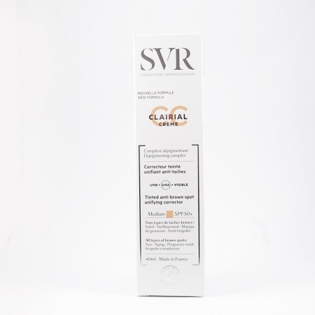 SVR Clairial CC SPF 50+ medium krem CC na przebarwienia 40 ml