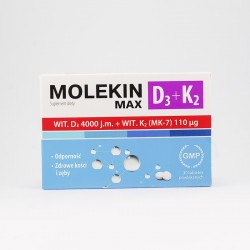Molekin D3 + K2 Max 4000 j.m. 30 tabletek