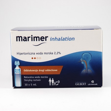 Marimer Inhalation 2,2% hipertoniczna woda morska do nebulizacji 30 ampułek po 5 ml